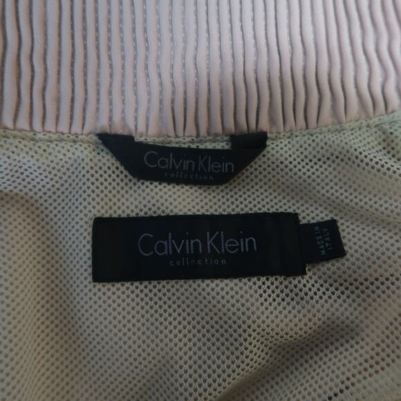 CALVIN KLEIN COLLECTION Spring 2015 Runway 38 Blush Nude Tan Bomber Jacket - Picture 9 of 10
